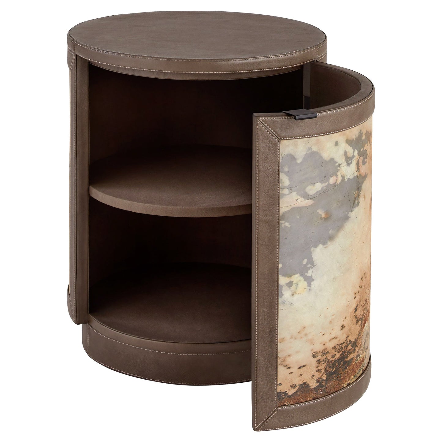 Cyan Design 12217 Side Table, Smoke Grey | Slate Veneer