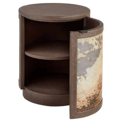 Cyan Design 12217 Side Table, Smoke Grey | Slate Veneer