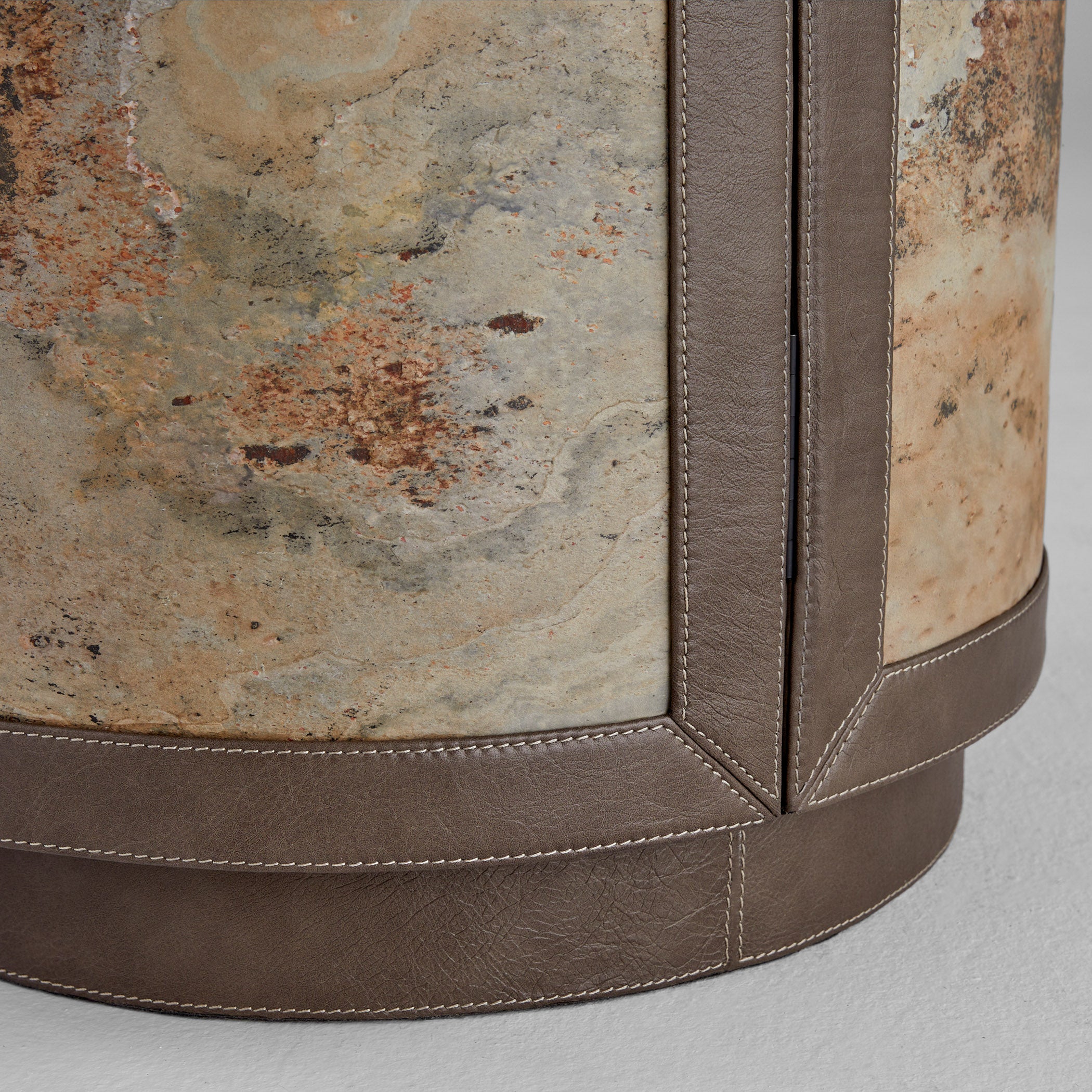 Cyan Design 12217 Side Table, Smoke Grey | Slate Veneer