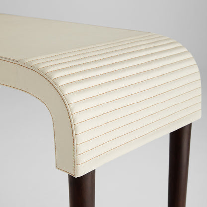 Cyan Design 12220 Console Table, Off-White | Walnut | Brass