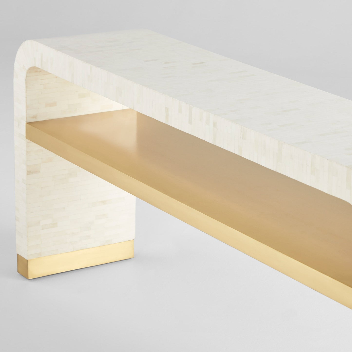 Cyan Design Cascada 12223 Console Table, Bone | Brass