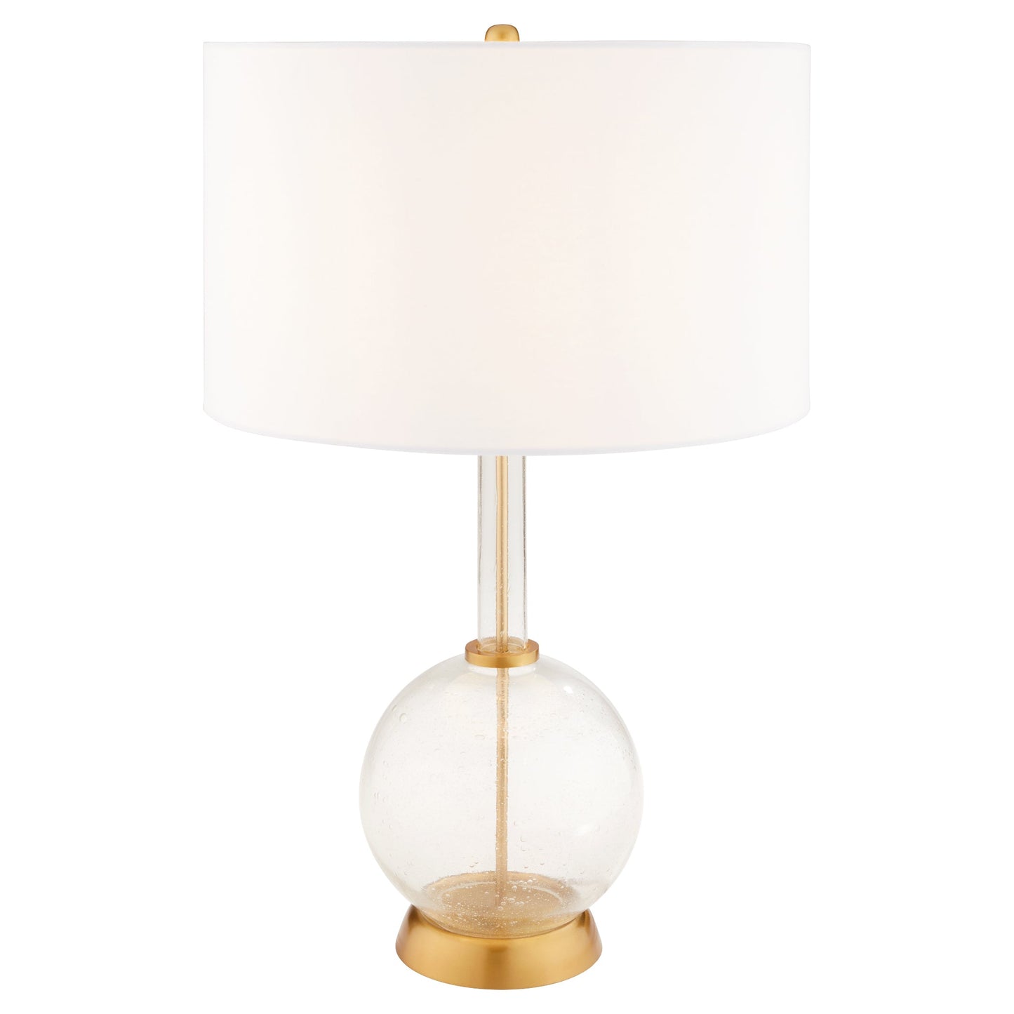 Cyan Design Bulles 12229 Table Lamp, UL Dry Rated, Clear|Brass|White