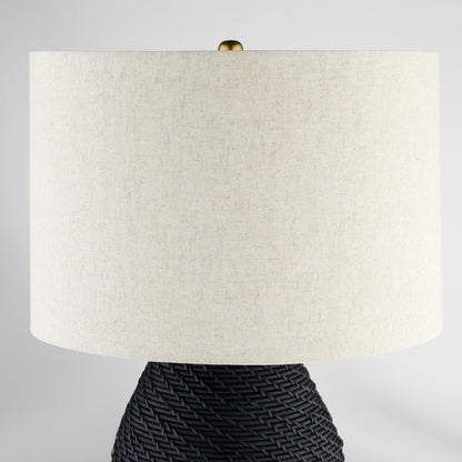 Cyan Design Rotin 12231 Table Lamp, UL Dry Rated, Black|Antique Brass|White