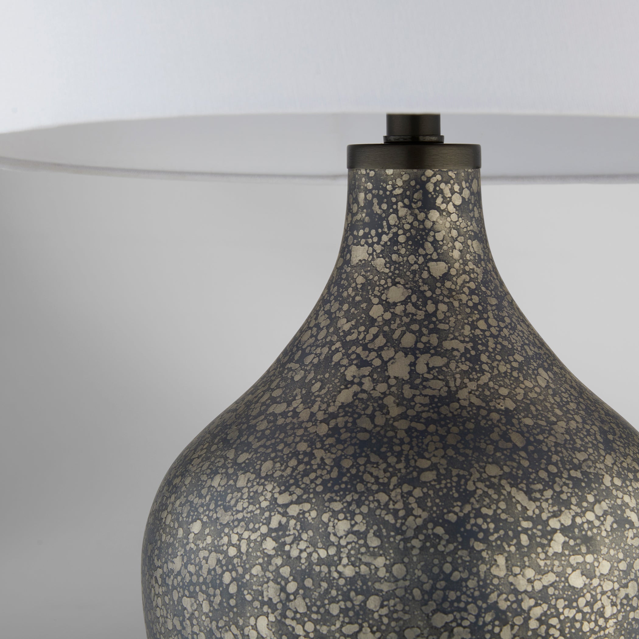 Cyan Design Fresnillo 12233 Table Lamp, UL Dry Rated, Silver Patina | Blackened Nickel | White