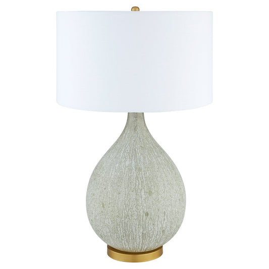 Cyan Design Ambella 12234 Table Lamp, UL Dry Rated, Textured Matte White