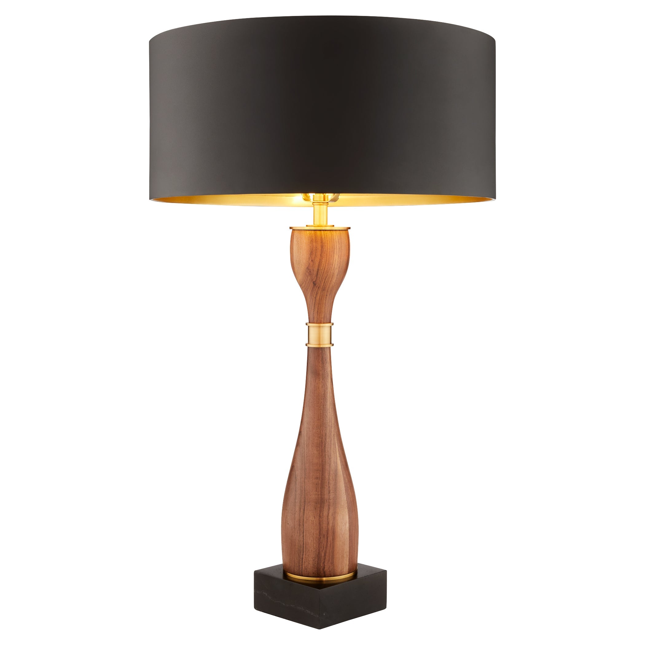 Cyan Design Veneta 12236 Table Lamp, UL Dry Rated, Walnut|Brass|Black
