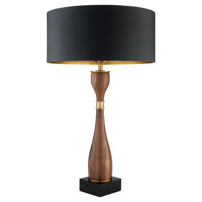 Cyan Design Veneta 12236 Table Lamp, UL Dry Rated, Walnut|Brass|Black