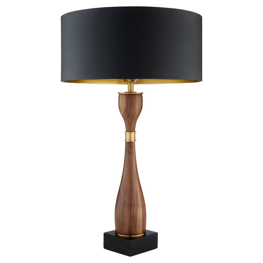 Cyan Design Veneta 12236 Table Lamp, UL Dry Rated, Walnut|Brass|Black