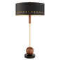 Cyan Design Savile 12237 Table Lamp, UL Dry Rated, Walnut|Antique Brass|Black