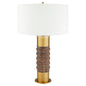 Cyan Design Anneau 12238 Table Lamp, UL Dry Rated, Charcoal|Antique Brass|White