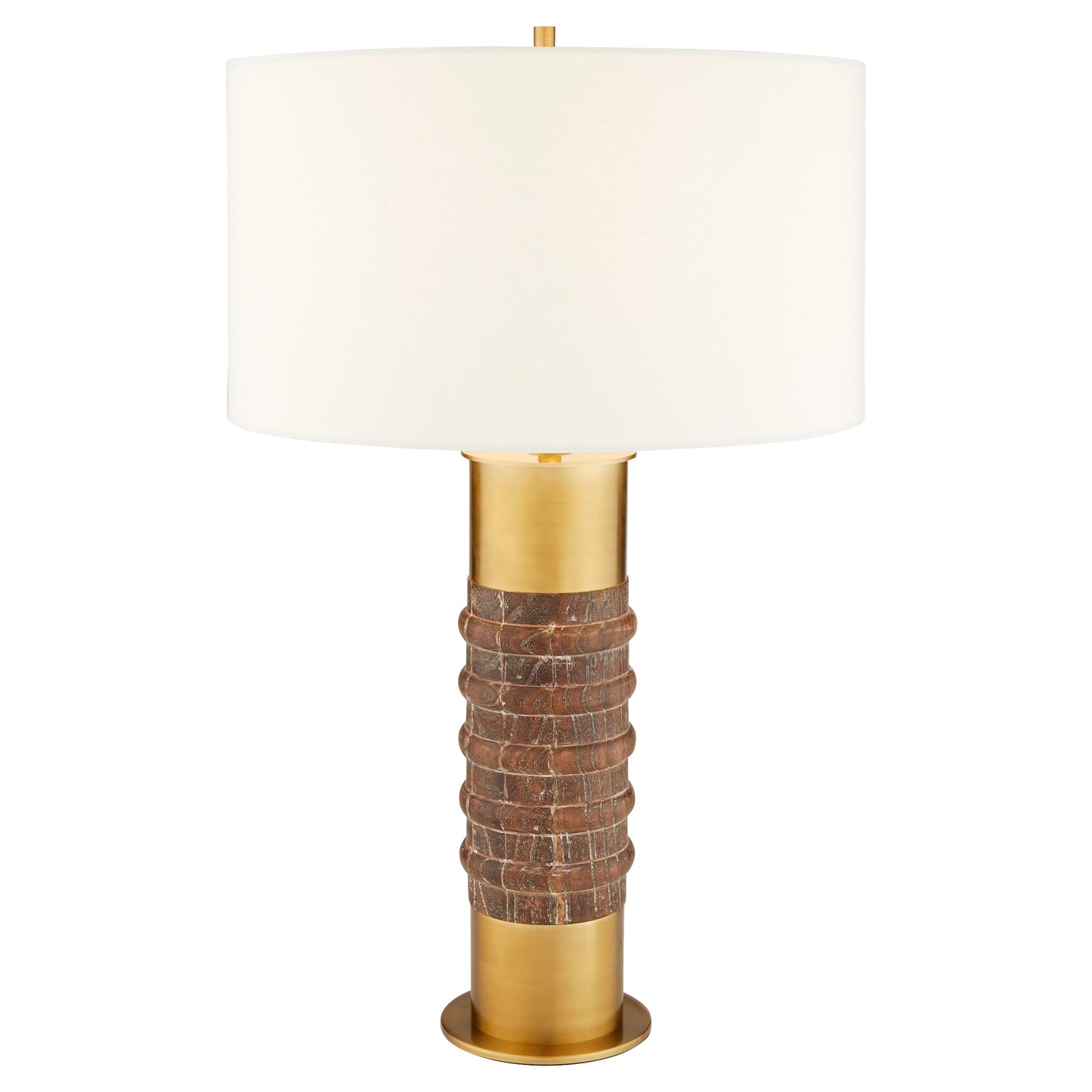 Cyan Design Anneau 12238 Table Lamp, UL Dry Rated, Charcoal|Antique Brass|White
