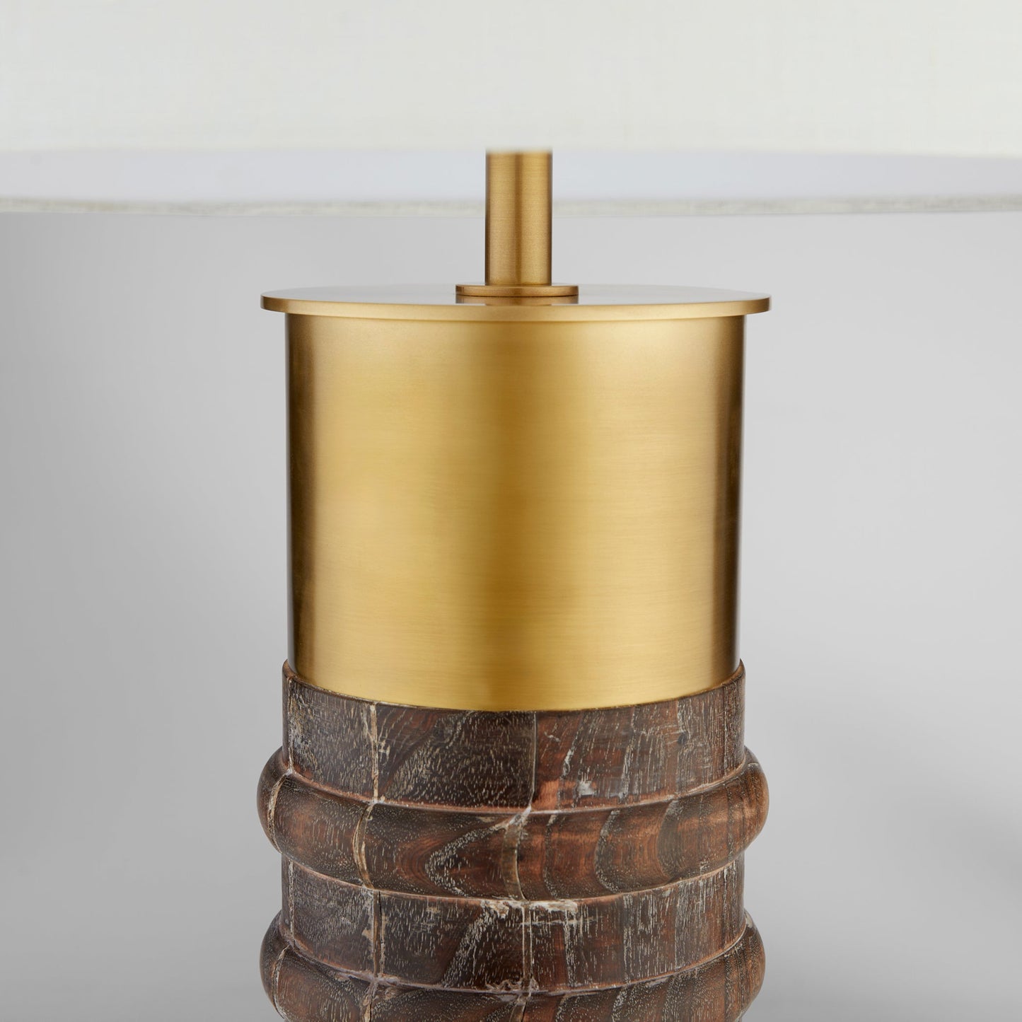 Cyan Design Anneau 12238 Table Lamp, UL Dry Rated, Charcoal|Antique Brass|White