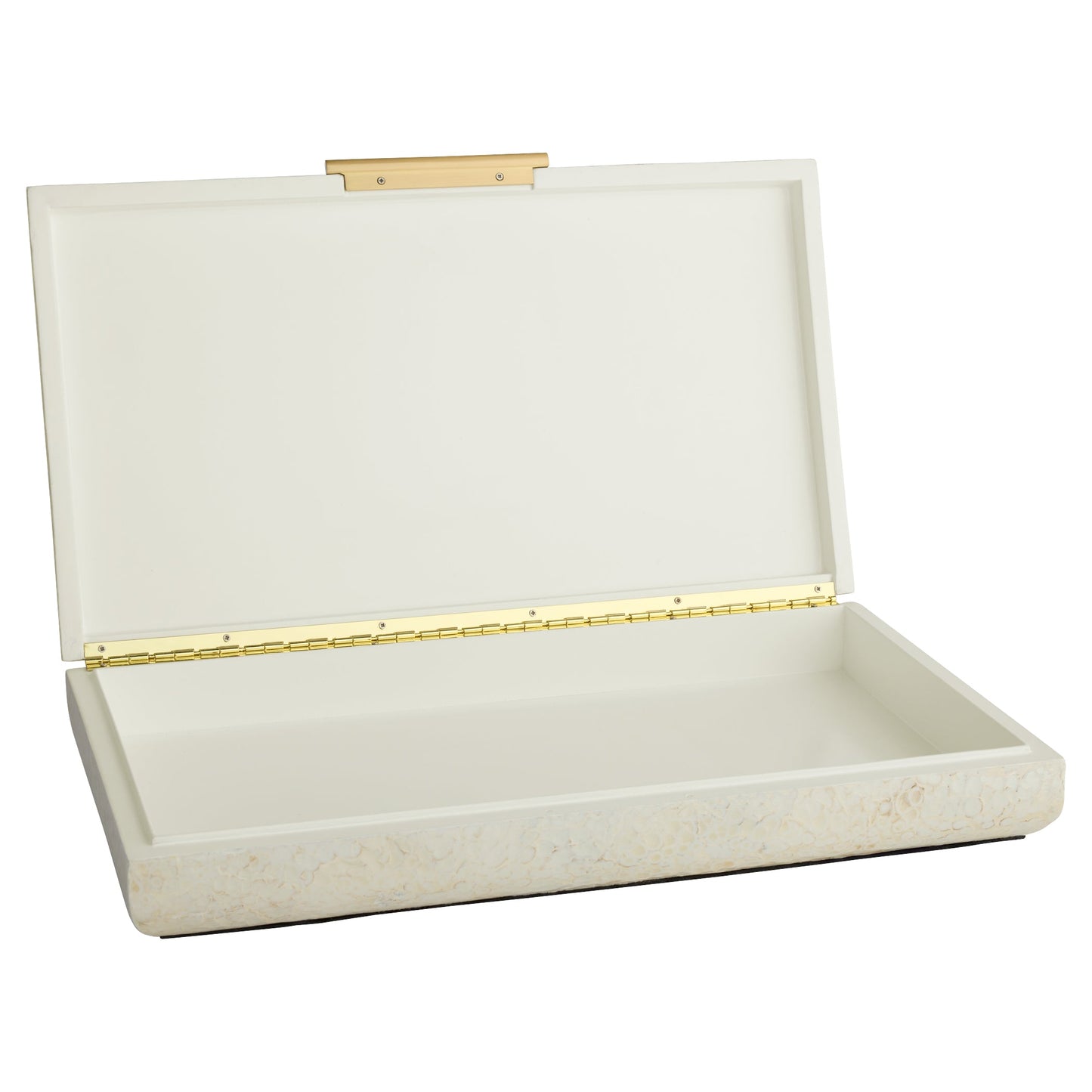 Cyan Design 12240 Box, Celestial, Jewelry Storage, Eggshell Lacquer | Brass