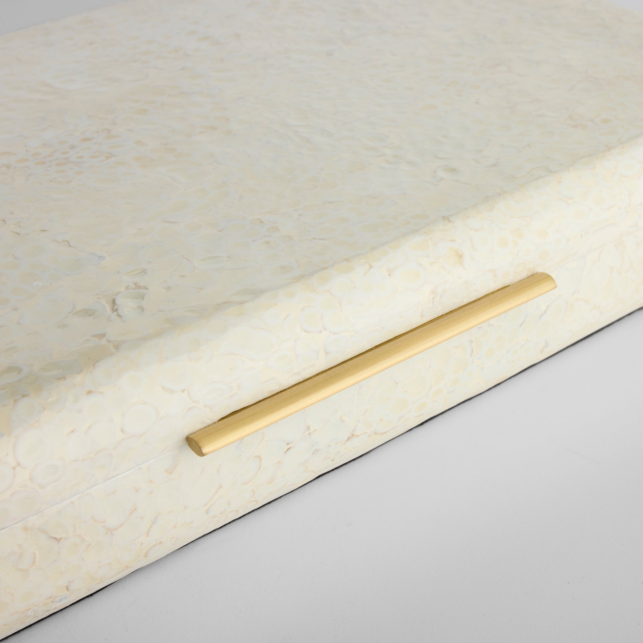 Cyan Design 12240 Box, Celestial, Jewelry Storage, Eggshell Lacquer | Brass