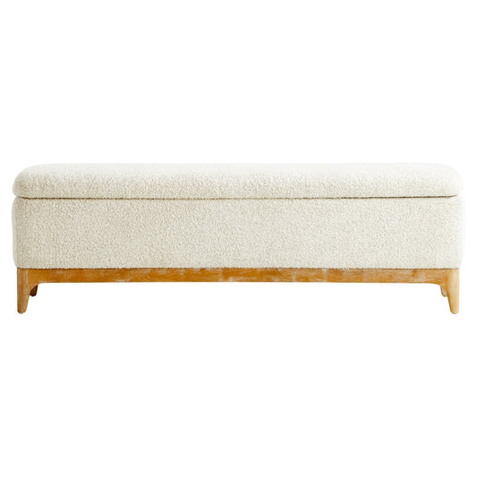 Cyan Design 11380 Diascia Bench - White - Cream