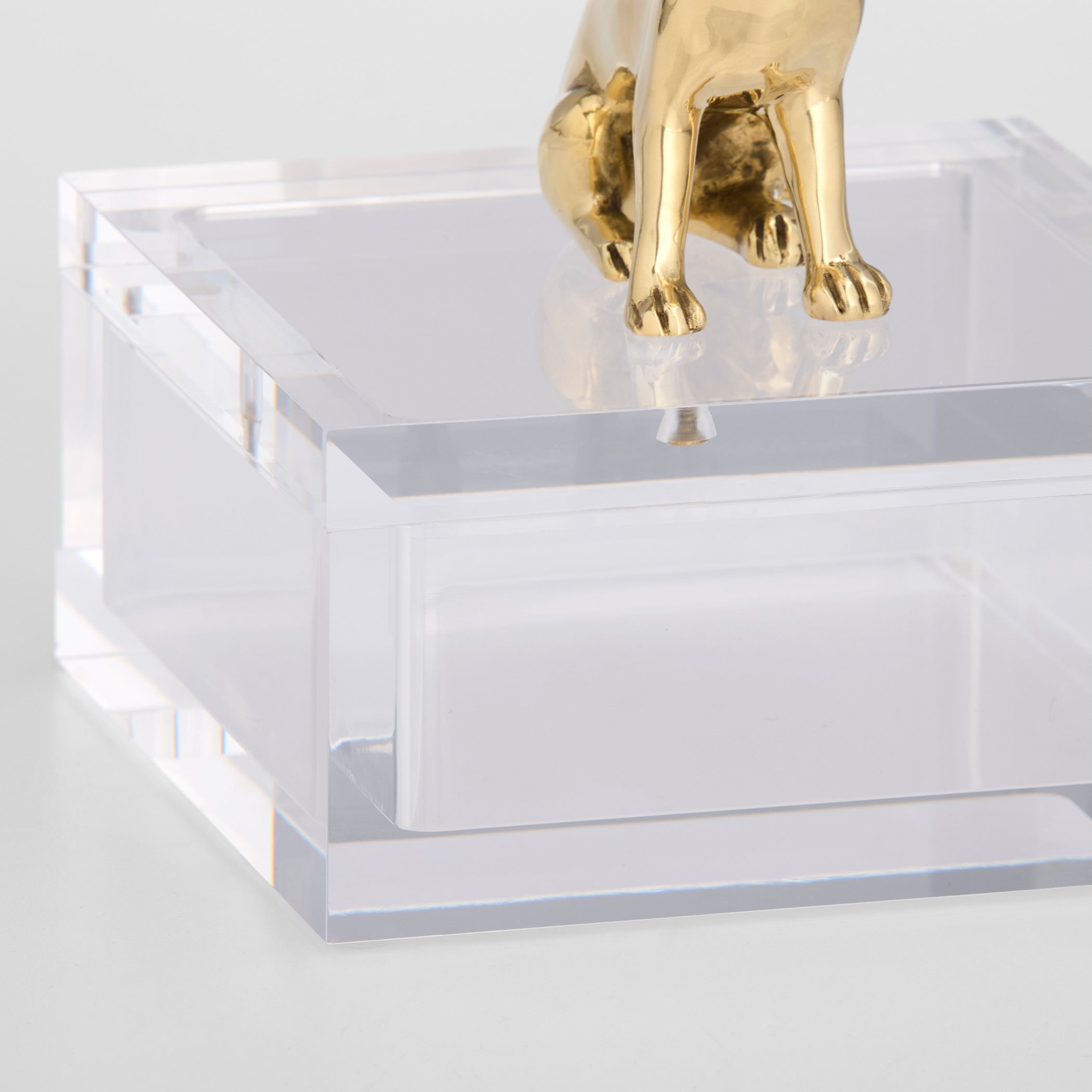 Cyan Design Lago 12263 Box, Clear|Brass