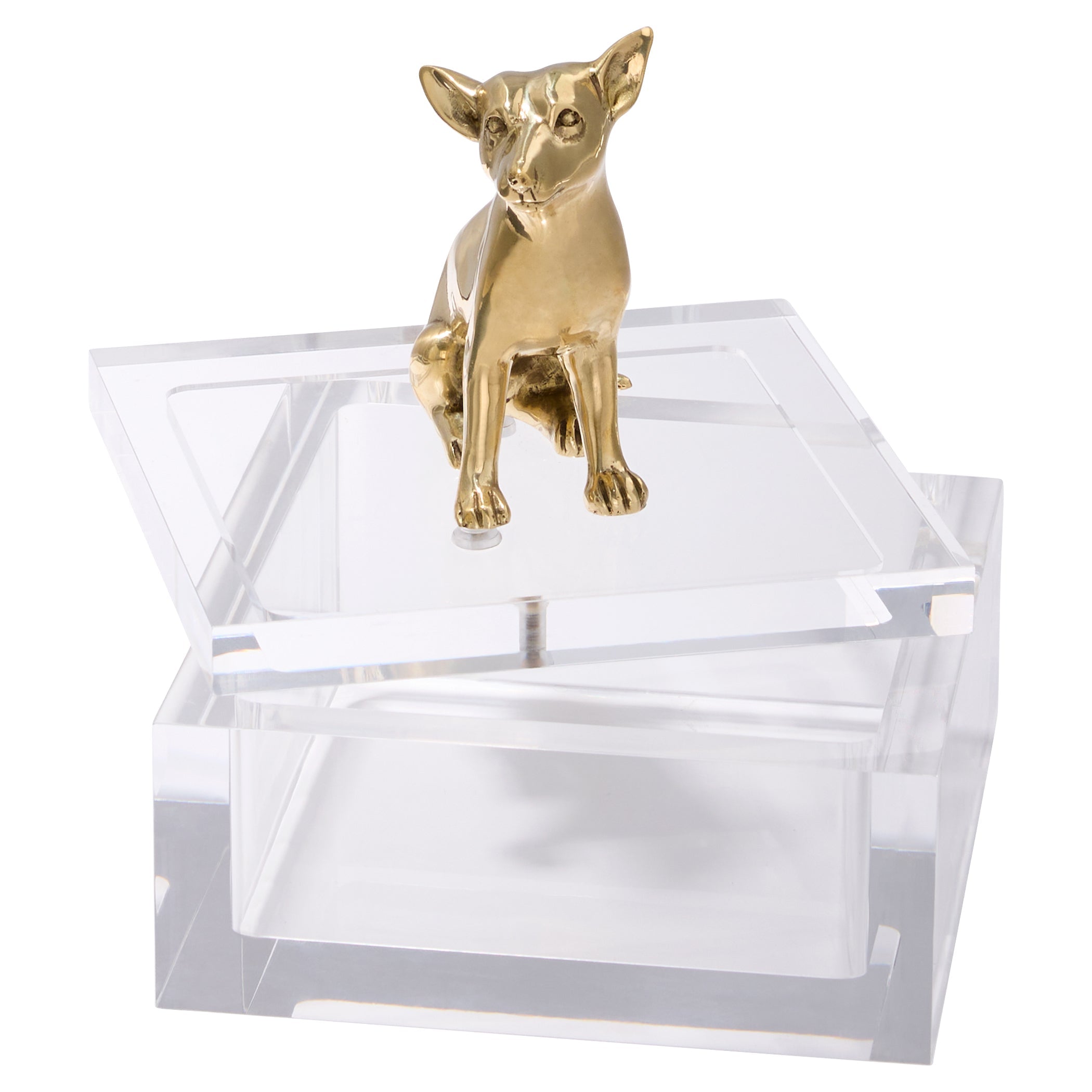 Cyan Design Lago 12263 Box, Clear|Brass