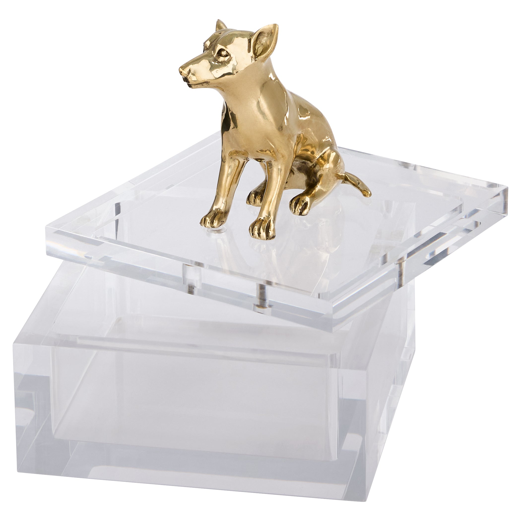 Cyan Design Lago 12263 Box, Clear|Brass