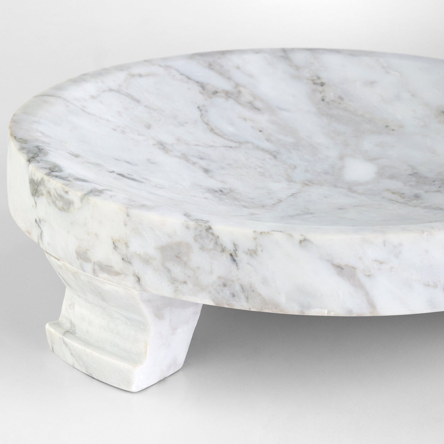 Cyan Design 12277 Trays, Modern Paw, Marble, Arabescato