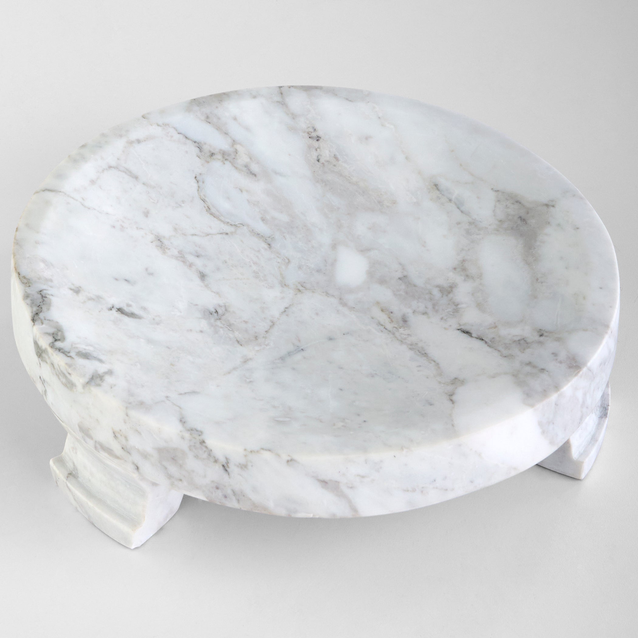 Cyan Design 12277 Trays, Modern Paw, Marble, Arabescato