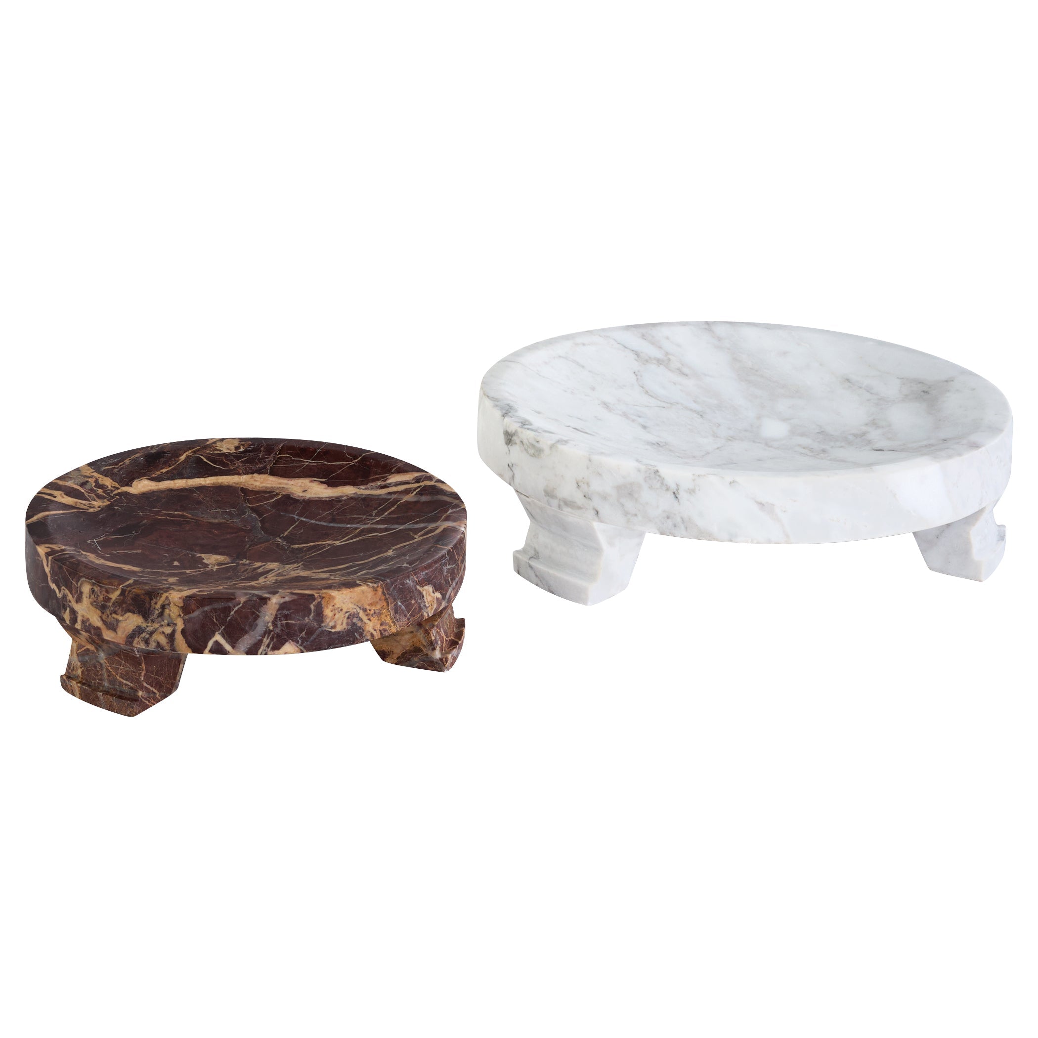 Cyan Design 12277 Trays, Modern Paw, Marble, Arabescato