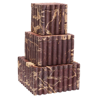 Cyan Design 12284 Box, Decorative Container, Inspired by Ancient Greek Design, Cherry Gold