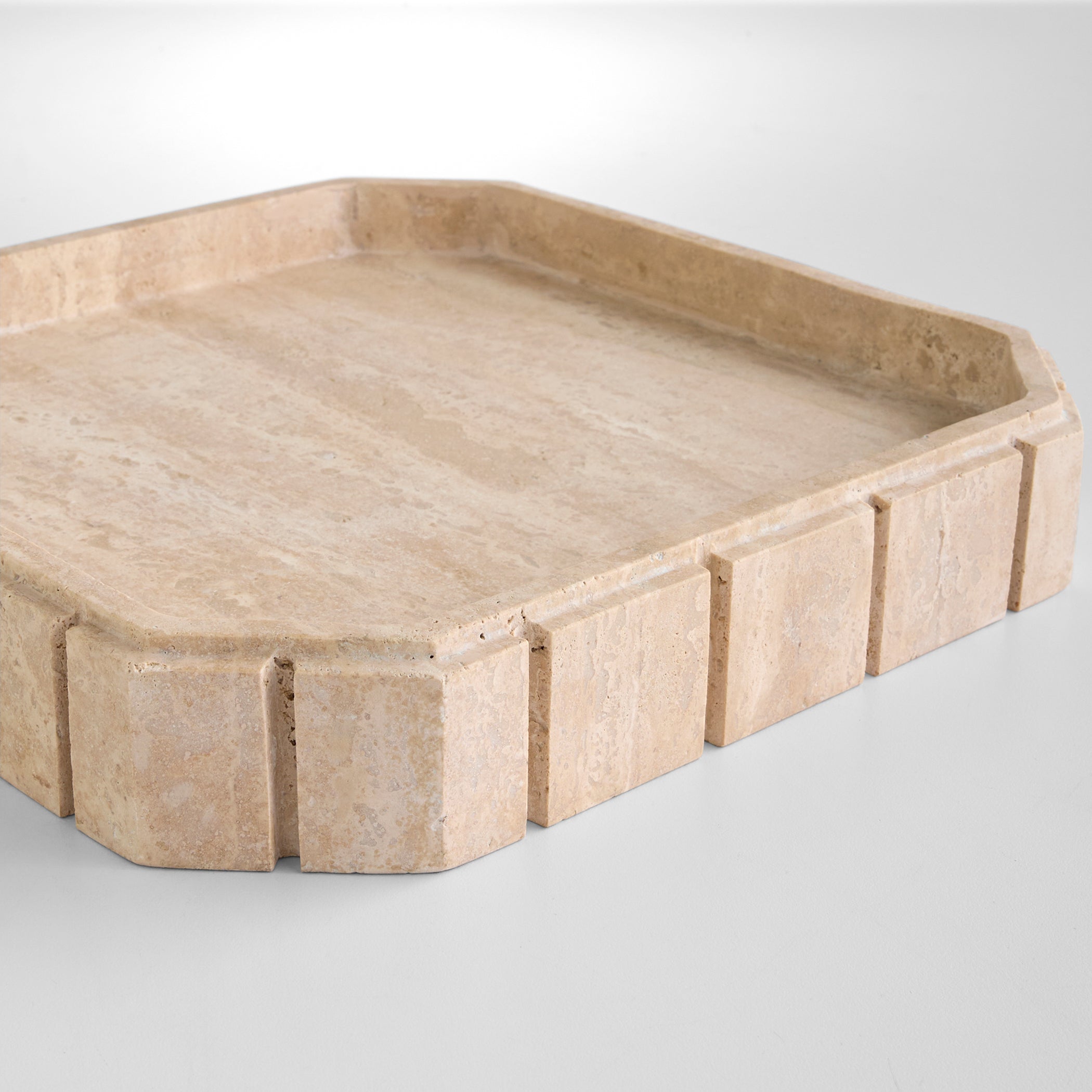 Cyan Design 12286 Trays, Frieze, Travertine