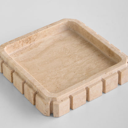 Cyan Design 12287 Trays, Decorative, Hand-Carved, Travertine