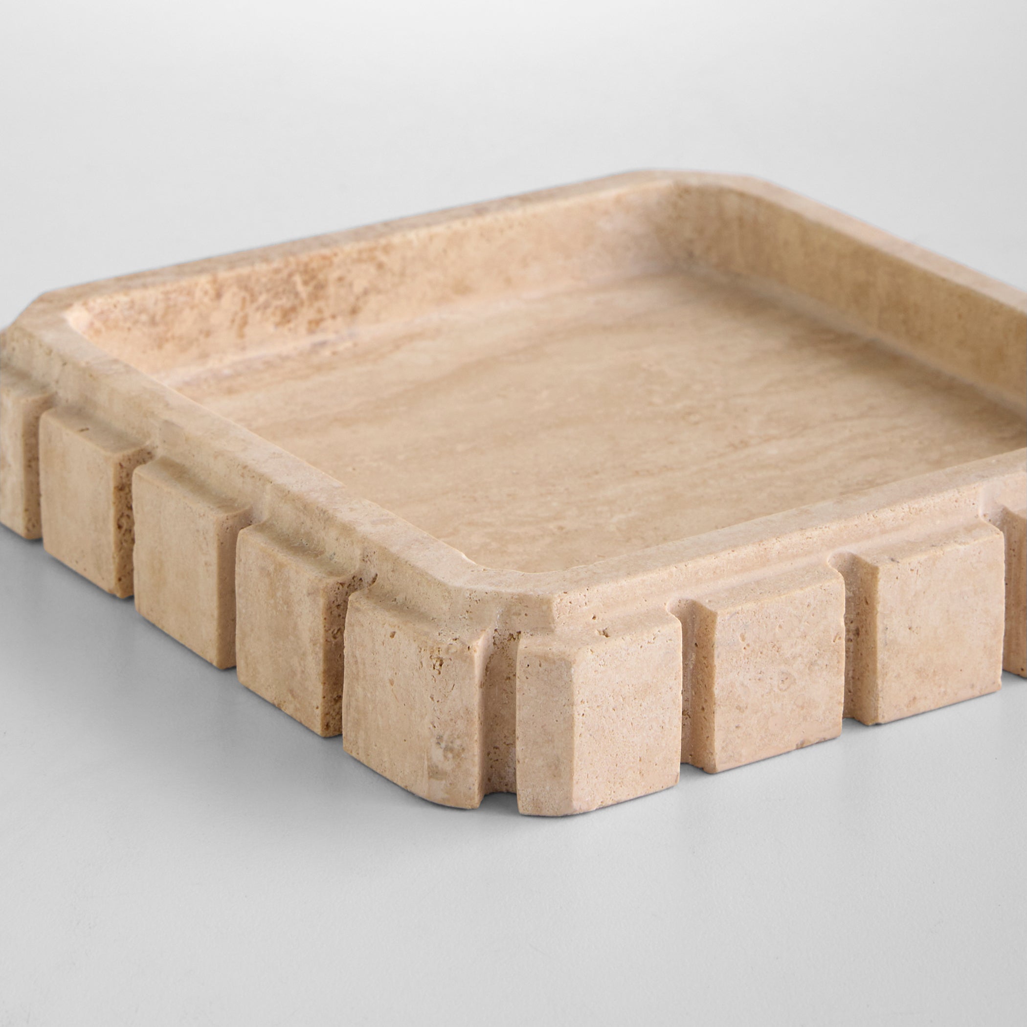 Cyan Design 12287 Trays, Decorative, Hand-Carved, Travertine