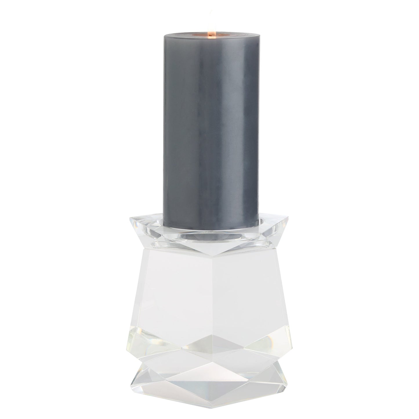 Cyan Design 12295 Candle Holders, Faceted, Clear