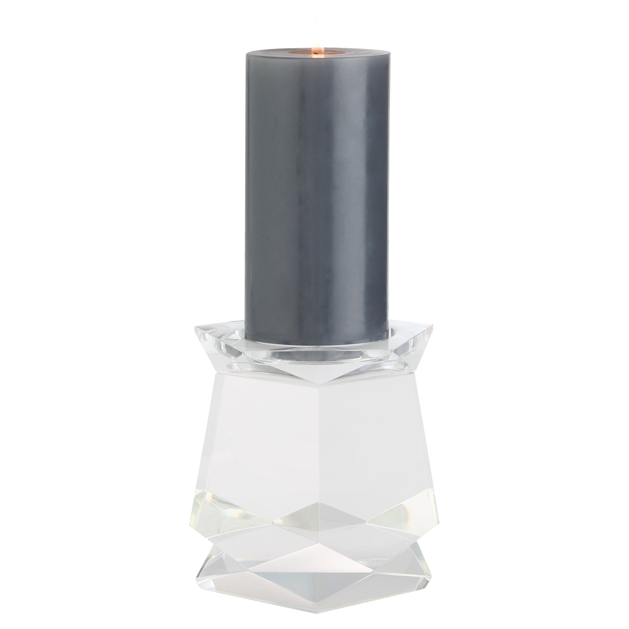 Cyan Design 12295 Candle Holders, Faceted, Clear