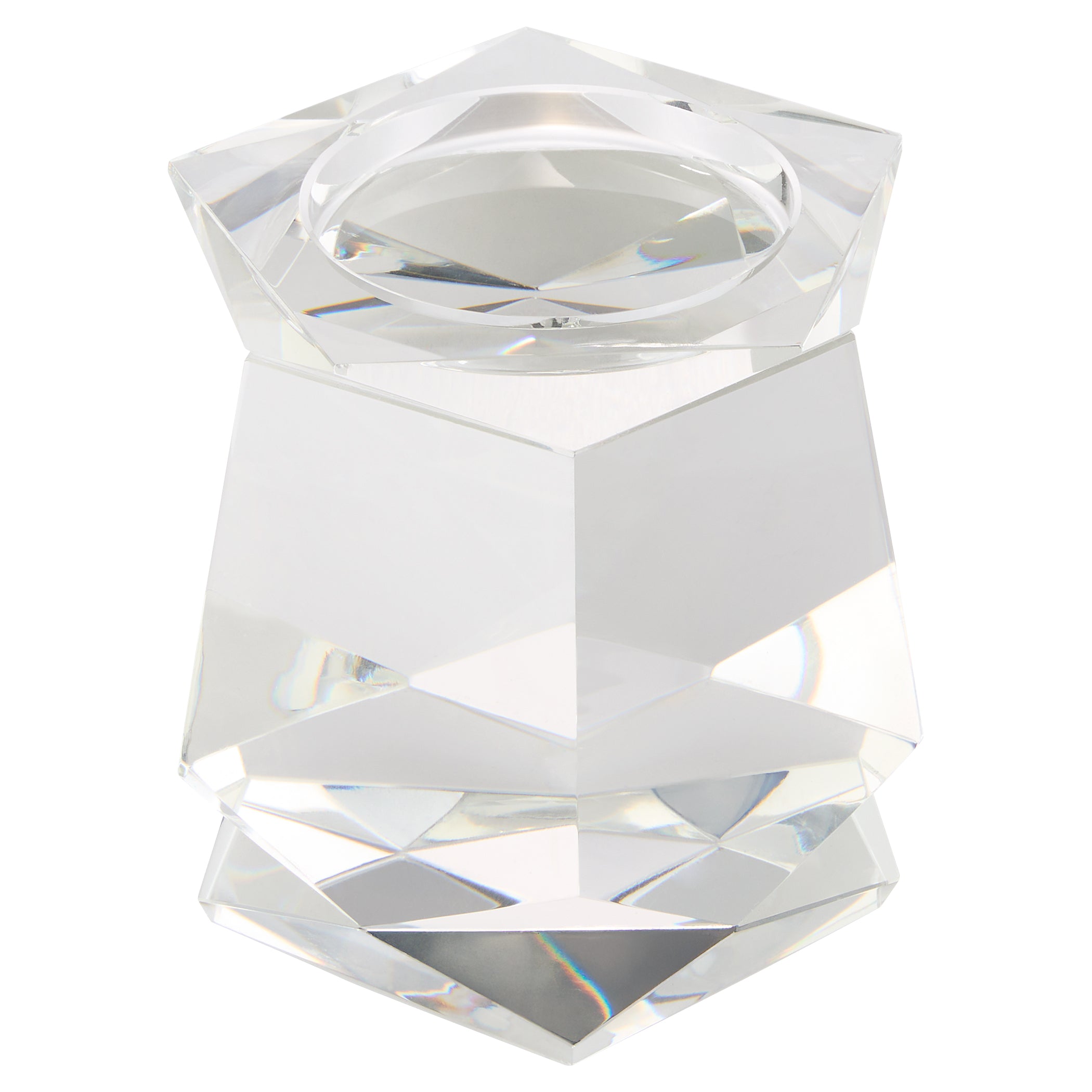 Cyan Design 12295 Candle Holders, Faceted, Clear