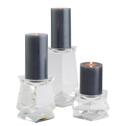 Cyan Design 12295 Candle Holders, Faceted, Clear