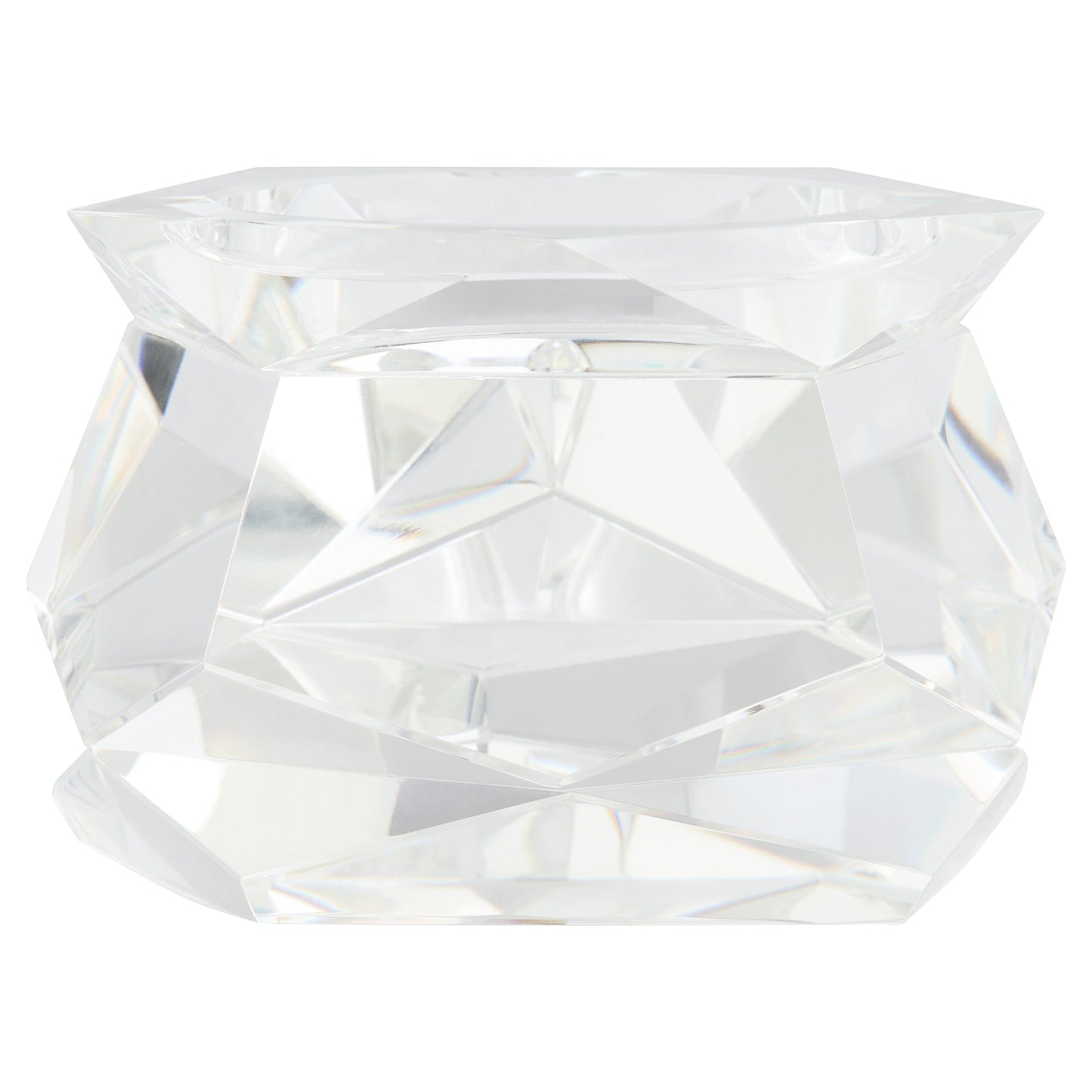 Cyan Design 12296 Candle Holders, Faceted, Clear