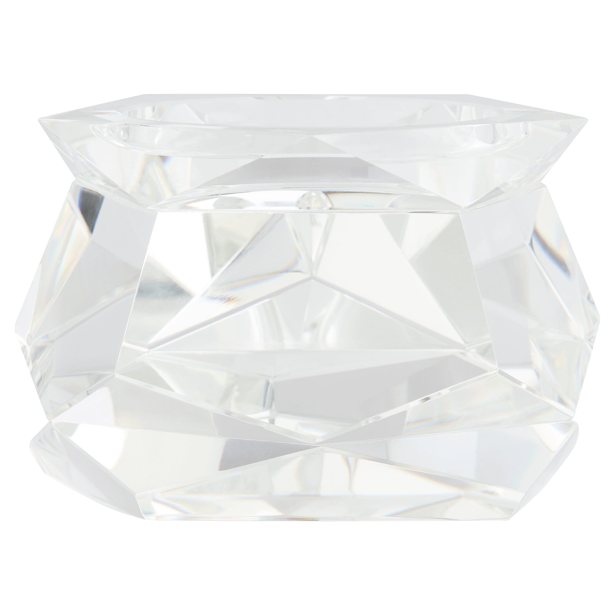 Cyan Design 12296 Candle Holders, Faceted, Clear