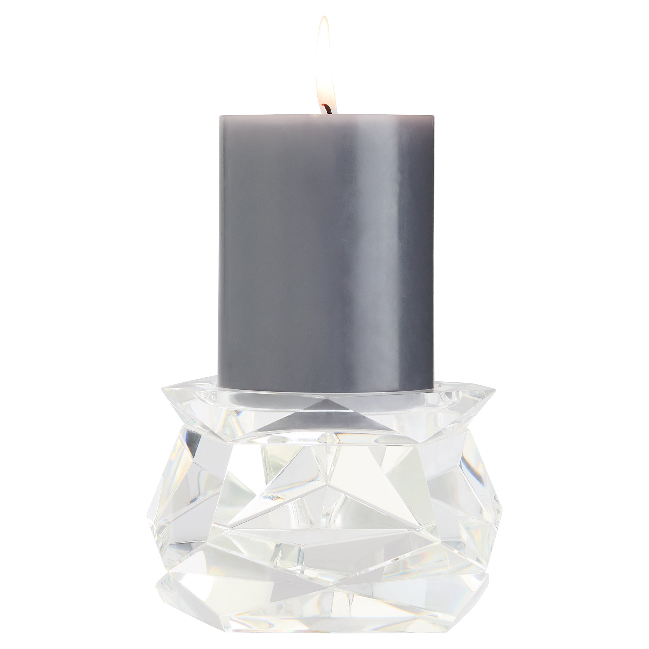 Cyan Design 12296 Candle Holders, Faceted, Clear