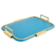 Cyan Design 12314 Campaign Trays, Blue | Brass