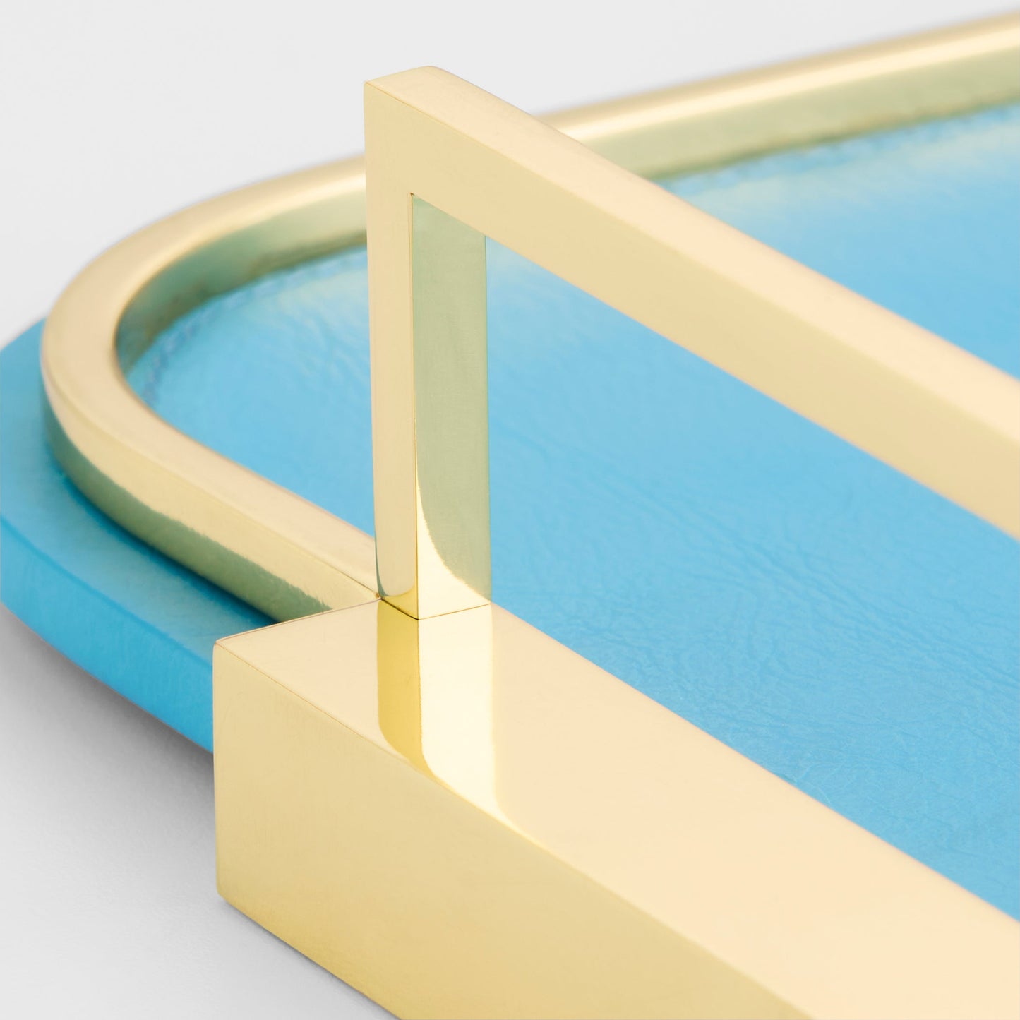 Cyan Design 12314 Campaign Trays, Blue | Brass