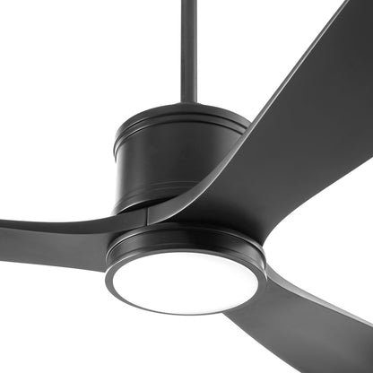 Quorum Portland 12583-59 Patio Fan - Matte Black