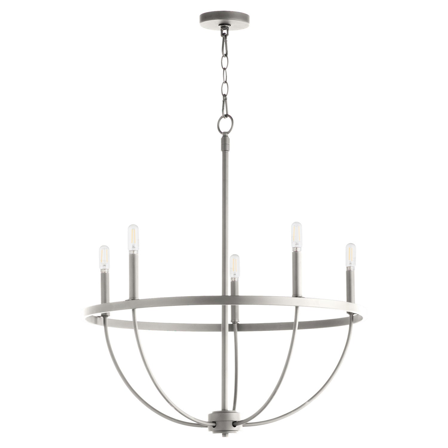 Quorum Tribute 6374-5-65 Chandelier - Satin Nickel