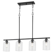 Quorum Tribute 6574-4-59 Chandelier - Matte Black
