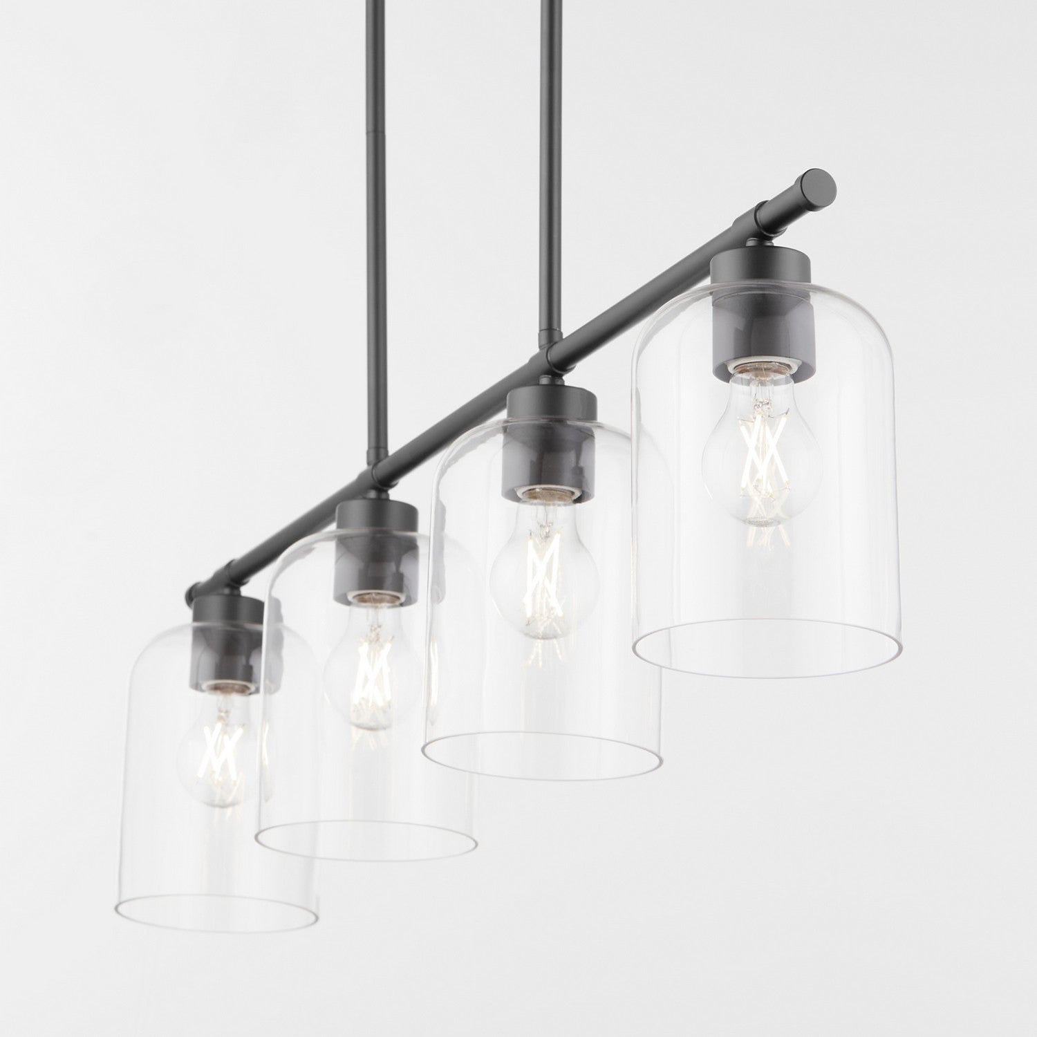 Quorum Tribute 6574-4-59 Chandelier - Matte Black