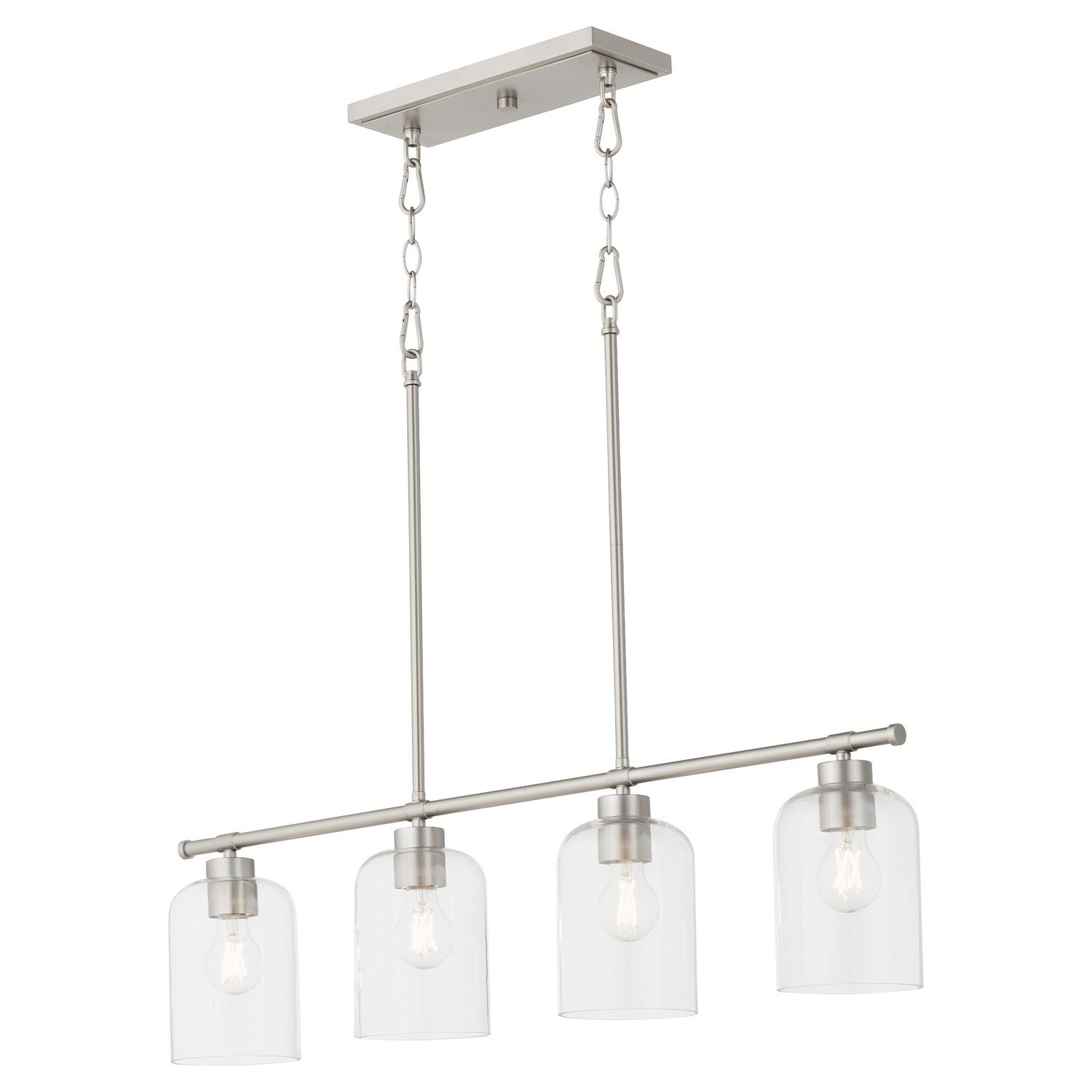 Quorum Tribute 6574-4-65 Chandelier - Satin Nickel