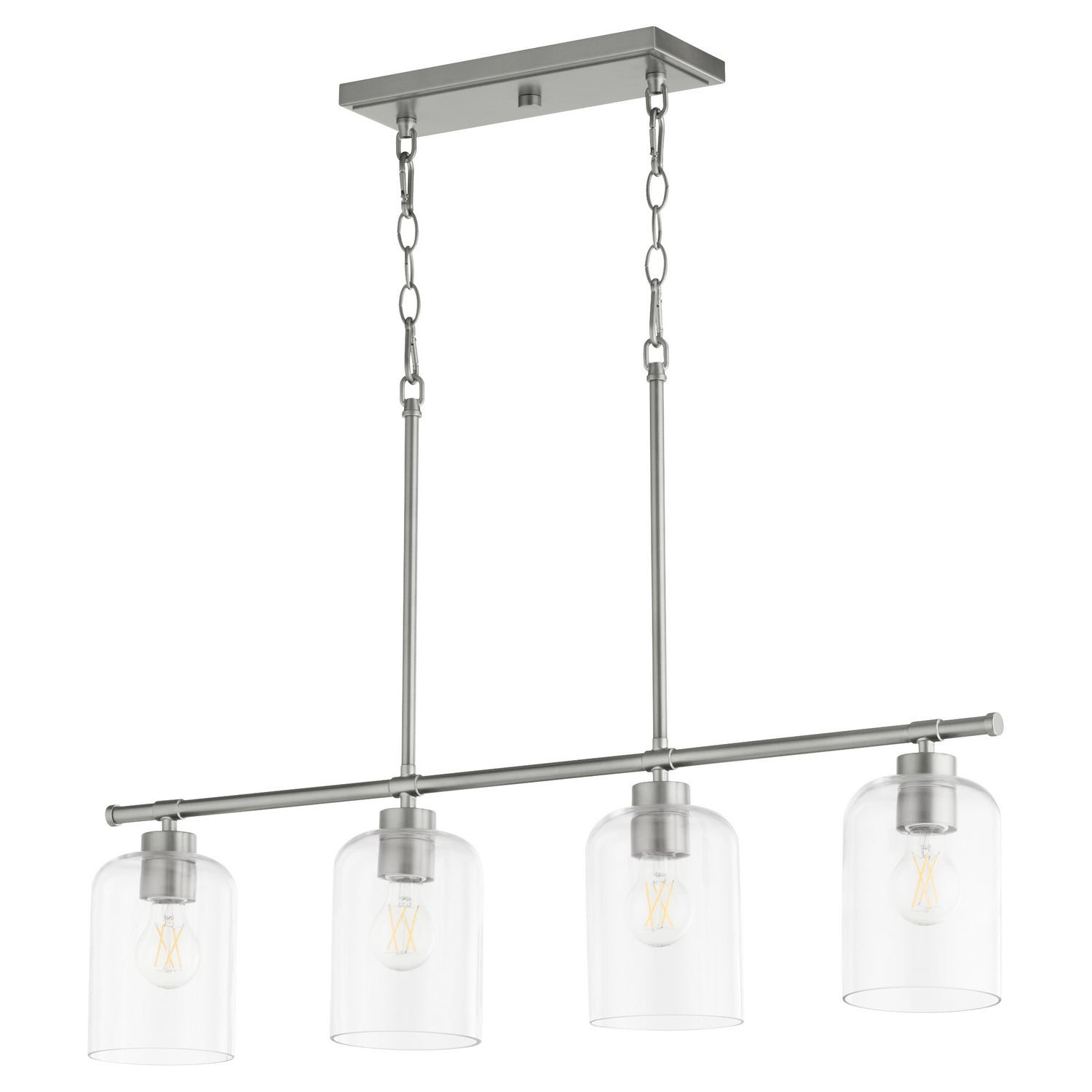 Quorum Tribute 6574-4-65 Chandelier - Satin Nickel