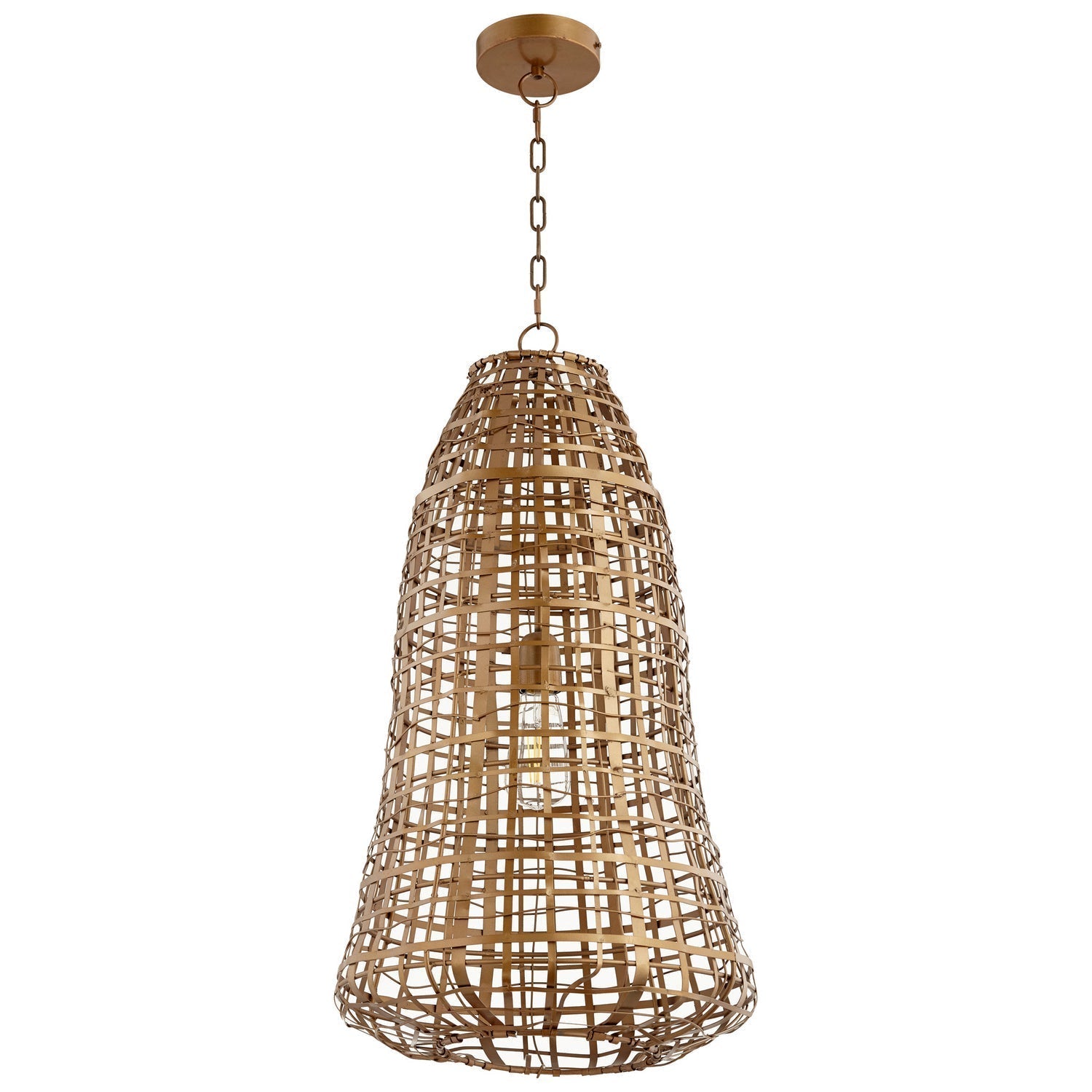 Cyan Design 10685 Grid Beacon Pendant - Antique Brass