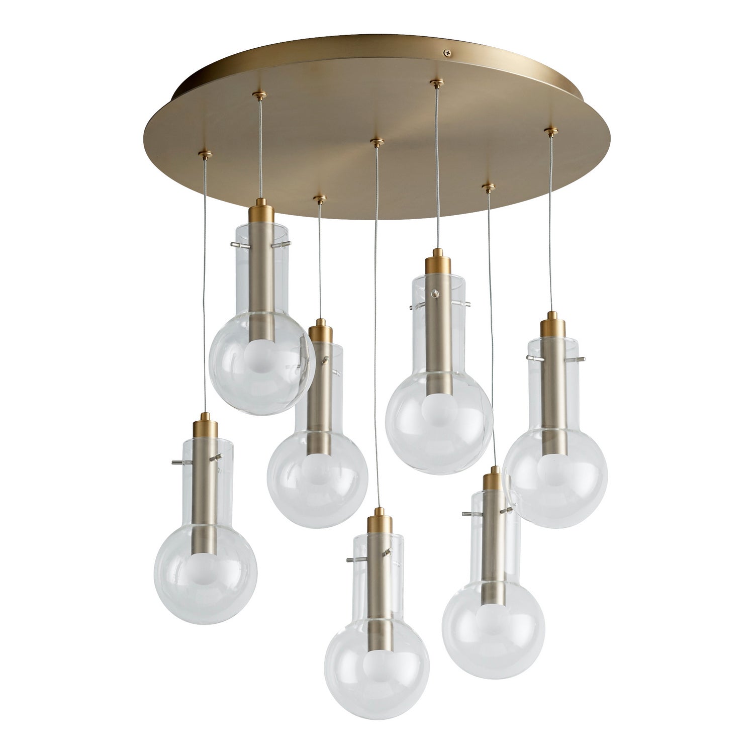 Cyan Design 11396 PRIMO Pendant 7-Light - Aged Brass