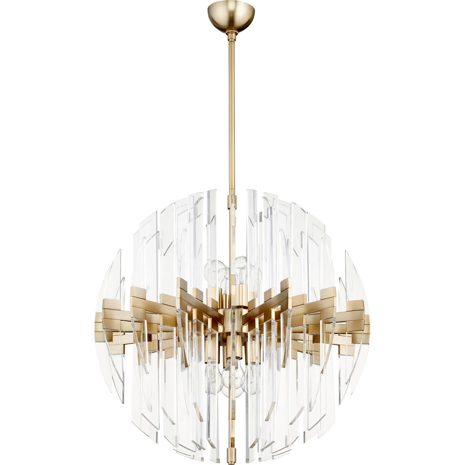 Cyan Design 6310-27-80 ZION 27" SPHERE 8-Light - Aged Brass
