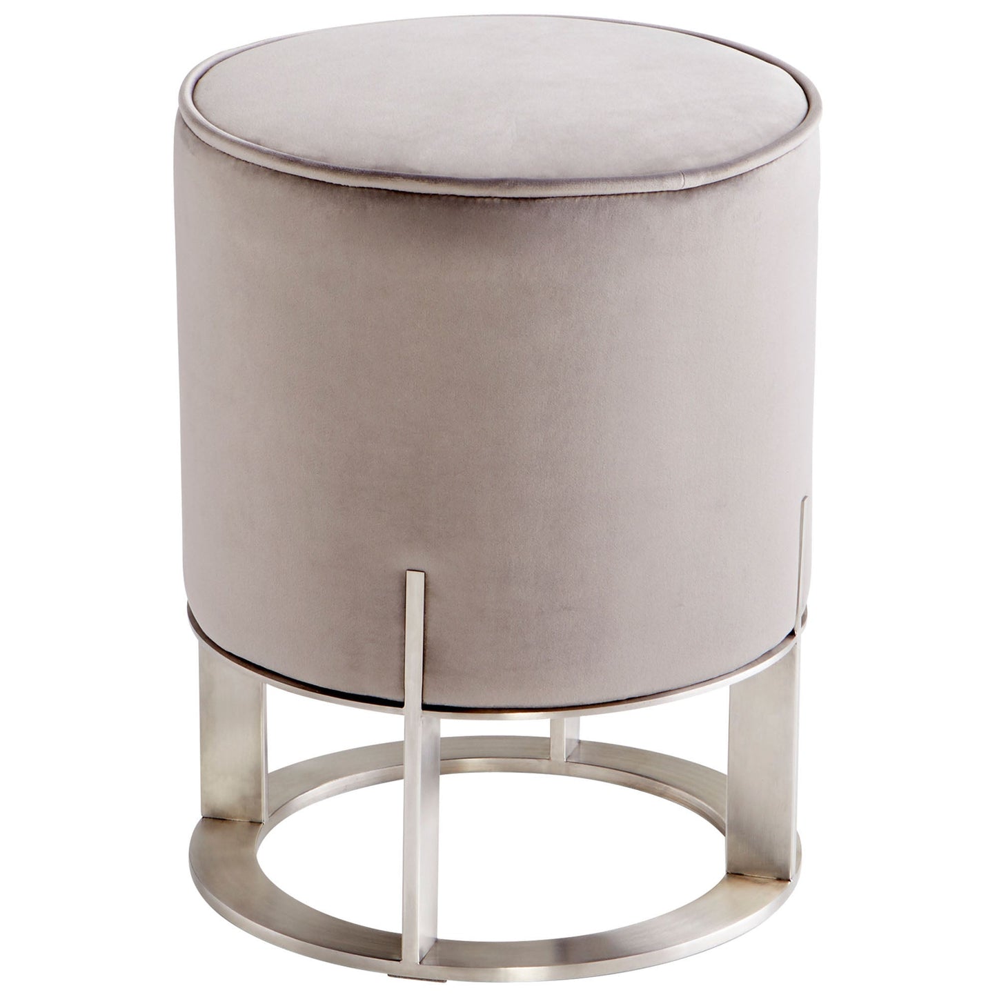 Cyan Design 09593 Mr Winston Ottoman - Brushed Stainless Steel