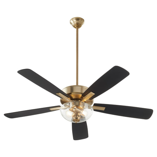 Quorum Ovation 4525-2280 Ceiling Fan - Aged Brass