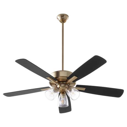 Quorum Ovation 4525-2380 Ceiling Fan - Aged Brass